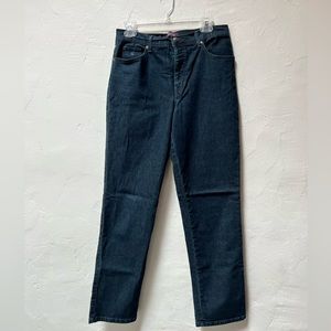 Stretchy blue jeans